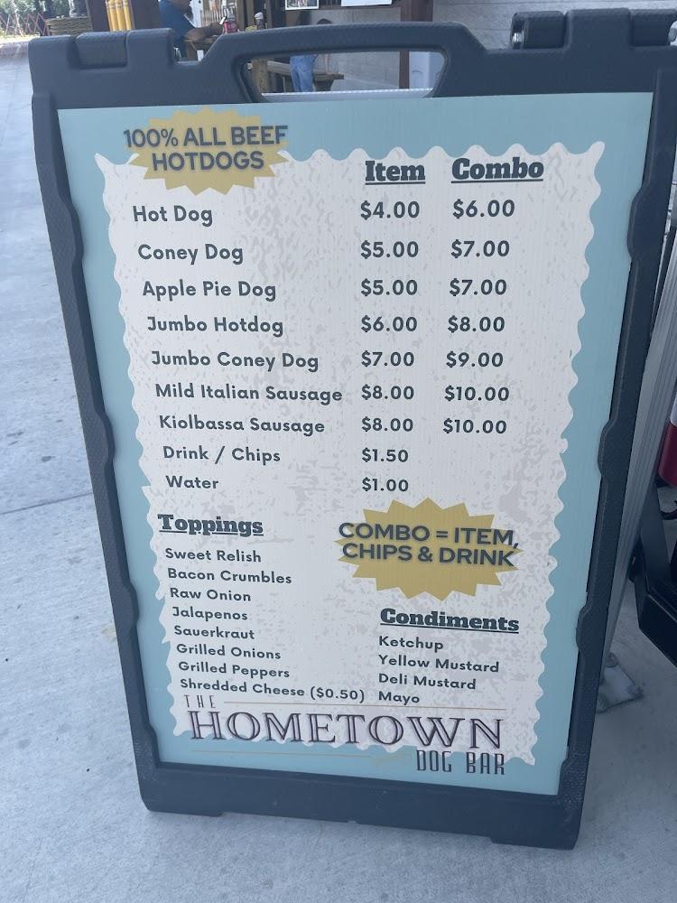 The Hometown Dog Bar Menu image 2